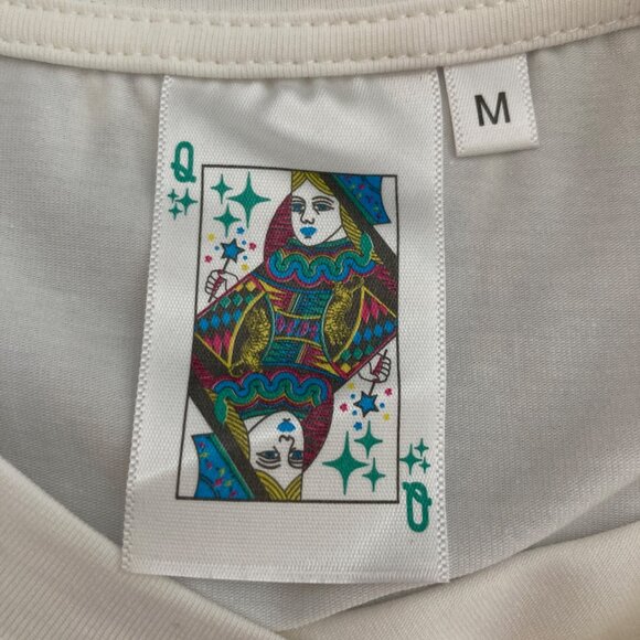 Queen of Sparkles Dress Medium White Red Blue Feathers Patriotic USA Party Fun - Picture 6 of 8